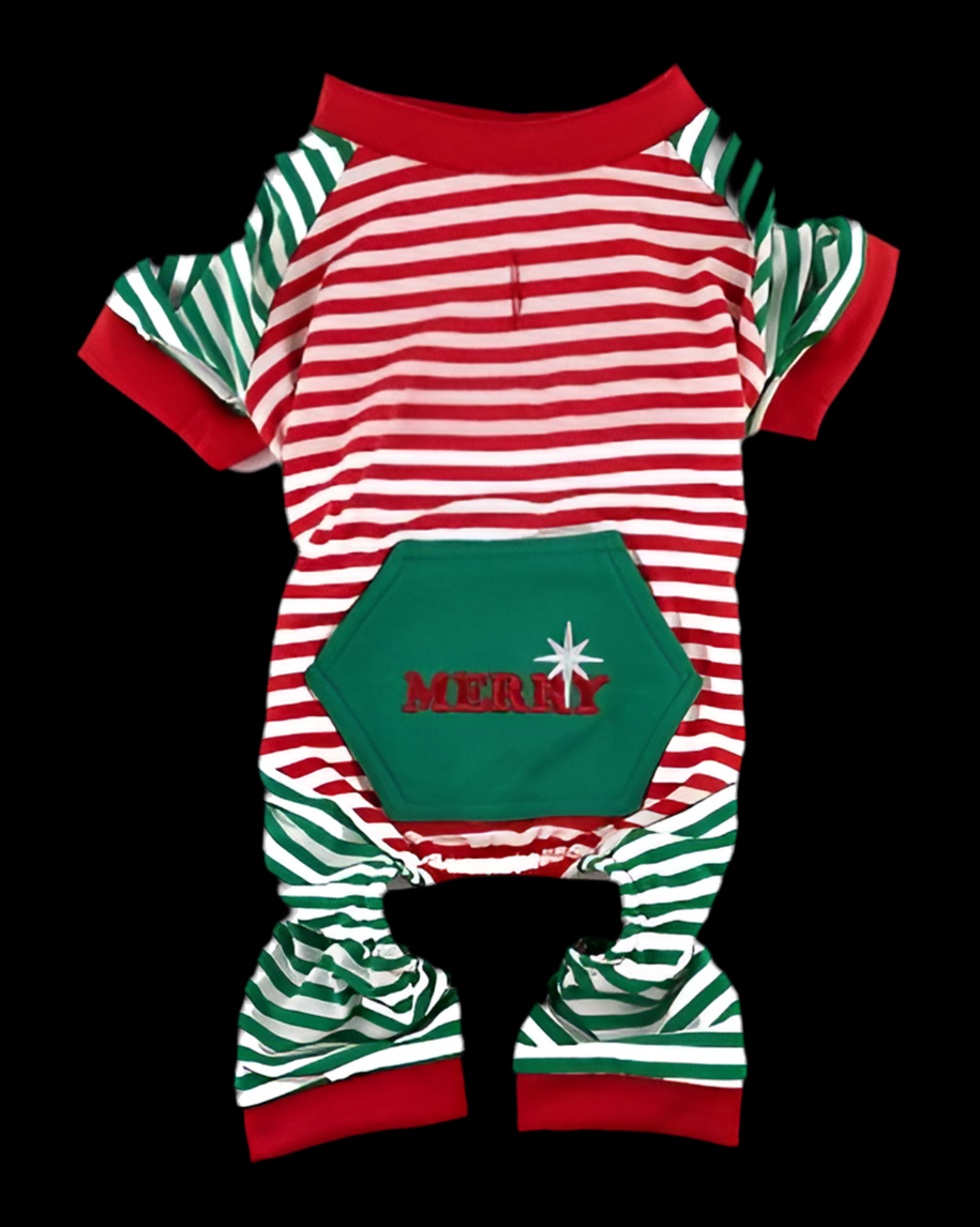 Christmas Stripes Elf Pajamas