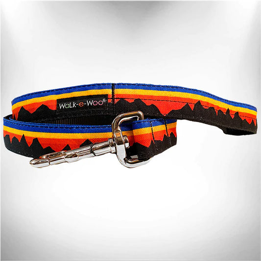 Mountain Blue Dog Leash by WaLk-e-Woo